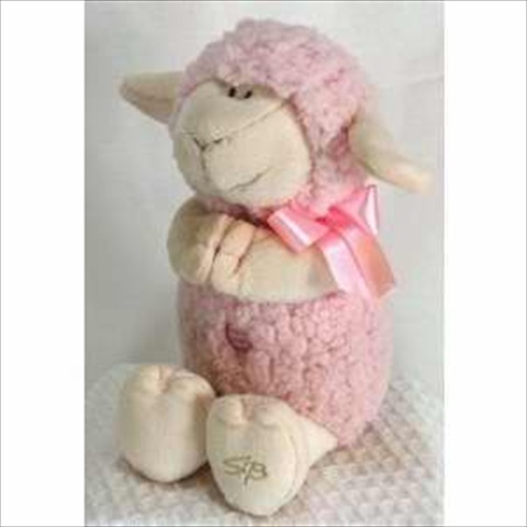 Picture of Stephan Baby 133813 Toy Plush Musical Lamb Jesus Loves Me 11 In. Pink