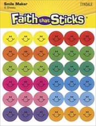 Sticker Mini Happy Face 6 Sheets Faith That Sticks