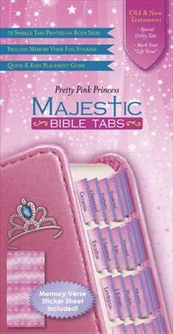 Picture of Ellie Claire Gift & Paper 07386X Bible Tab Princess With Memory Verse Stickers