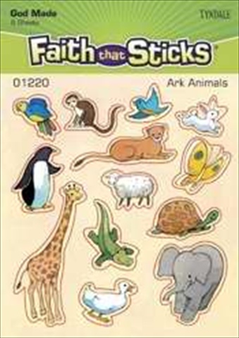 Sticker Ark Animals 6 Sheets Faith That Sticks