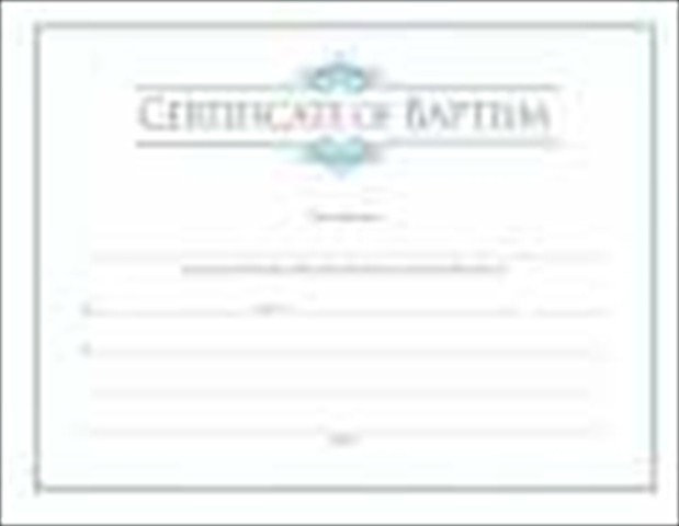 Picture of Broadman Holman 04571X Certificate Baptism With Blue Foil Emboss