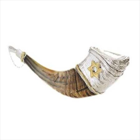 Picture of Holy Land Gifts 4868 Shofar Ram Horn Anointing Silver Plated