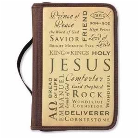 Picture of Zondervan Gifts 114636 Bible Cover Inspiration Names Of Jesus Canvas Large