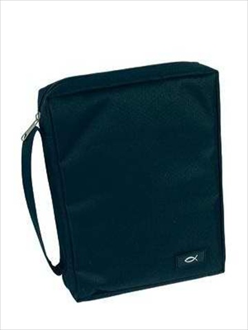 Picture of Christian Art Gifts 365741 Bible Cover Durable Polyester Medium Black