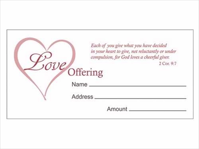 Picture of Swanson Christian Supply 133826 Offering Env Love Offering 2Cor 9 7