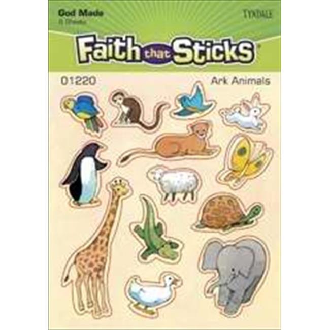 Standard Publishing 08896X Sticker Ark Animals 6 Sheets Faith That Sticks