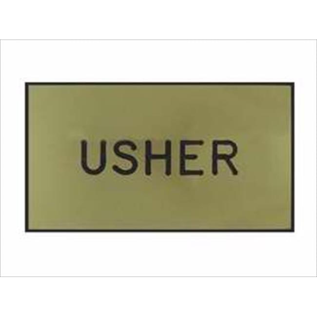 Swanson Christian Supply 12411X Badge Usher Magnetic Gold Black