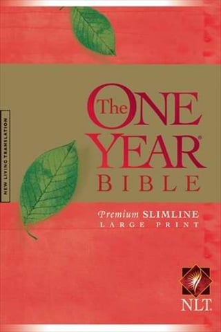 Nlt2 One Year Bible Slimline Bible Large Print Sc