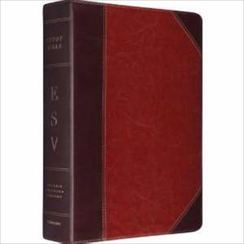 ESV Study Bible Brown Cordovan Portfolio Design Index - April