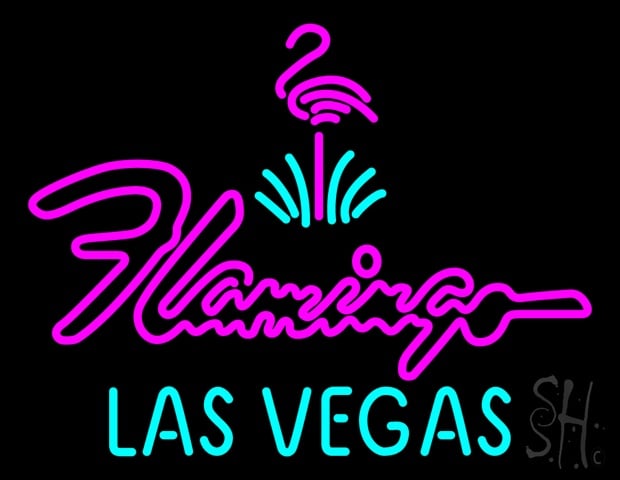 Everything Neon N100-5124 Large Flamingo Hotel Las Vegas LED Neon Sign 15 x 19 - inches -  The Sign Store