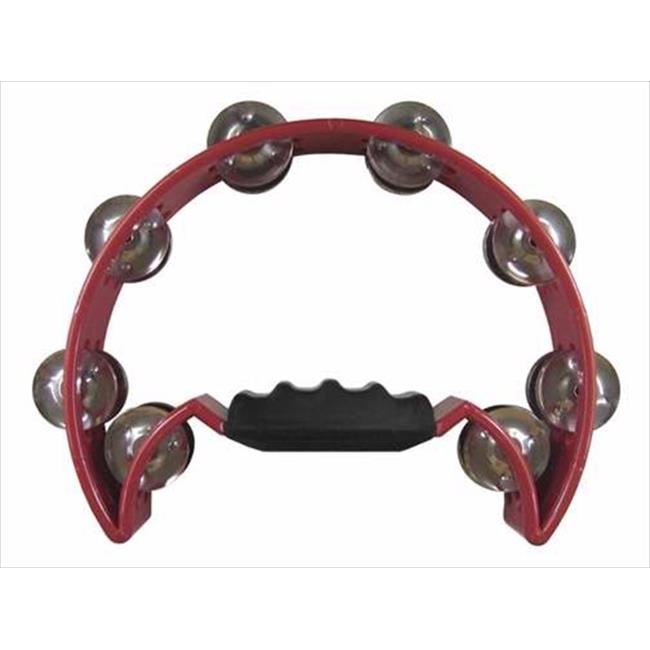 Swanson Christian Supply 11626 Instrument Tambourine Moon Shape Red