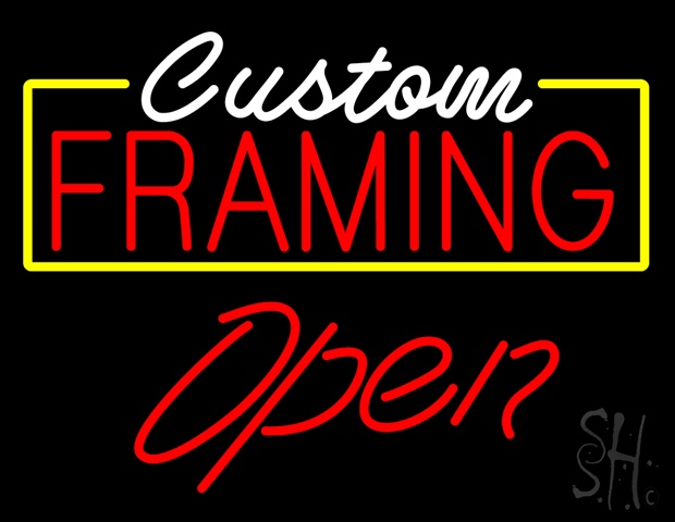 Sign Store N100-5228-clear Custom Framing Open Clear Backing Neon Sign- 31 x 24 x 1 In.
