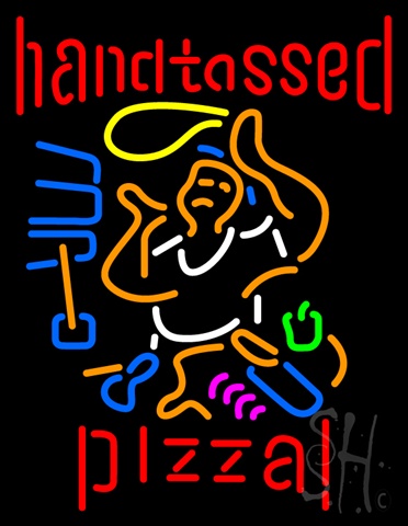 Everything Neon N100-5727 Handtossed Pizza LED Neon Sign 19 x 15 - inches -  The Sign Store