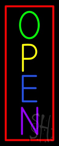 Sign Store N100-5919-clear Open Multi Clear Backing Neon Sign- 13 x 32 x 1 In.