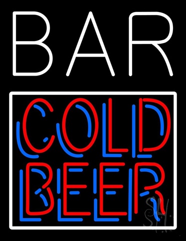 Everything Neon N105-0400 Cold Beer Bar LED Neon Sign 19 x 15 - inches