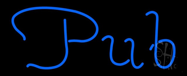 Everything Neon N105-0522 Cursive Pub LED Neon Sign 6 x 15 - inches