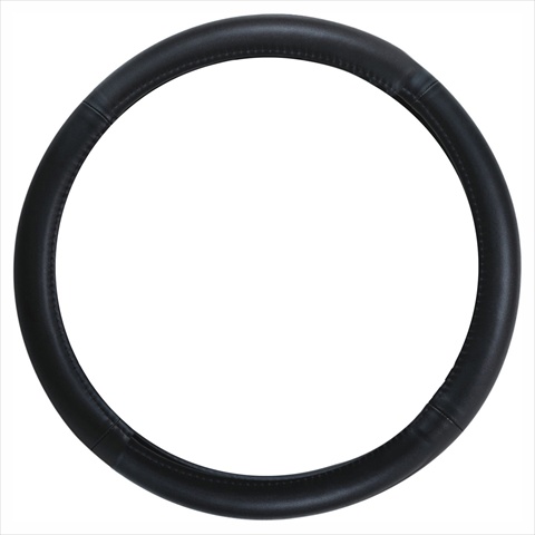 Picture of Pilot Automotive SW-101 Genuine Leather Steering Wheel Cover- Plain Black