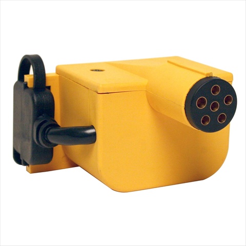 TC-129 12 Volt Receptacle Trailer Harness Adapters - 6 Pin Round To 4 And 5 Wire Flat
