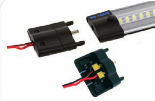 Hard Wire Power Feed In & Out For Uc Series Black
