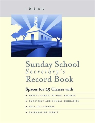 Picture of Abingdon Press 40415X Sun Sch Ideal Sunday School Secretary Record Book New Cover
