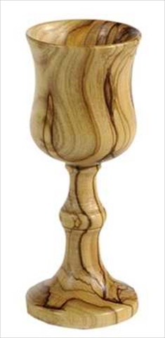 Picture of Holy Land Gifts 12996 Wine Cup Olivewood Large 4.75 In.