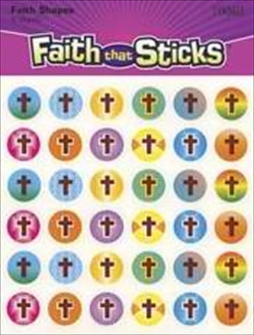 08908X Sticker Cross Miniatures 6 Sheets Faith That Sticks
