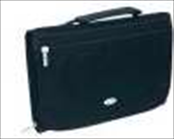 Bi Cover Three Fold Polyester Organizer Medium Black