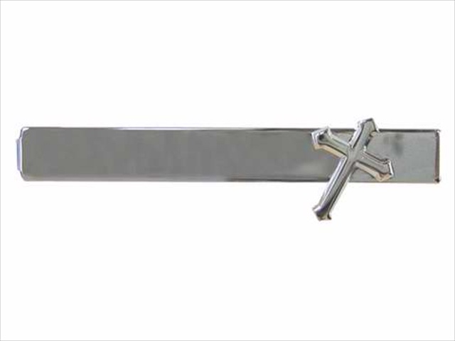 49852 Tie Bar Cross With Gift Box Silver
