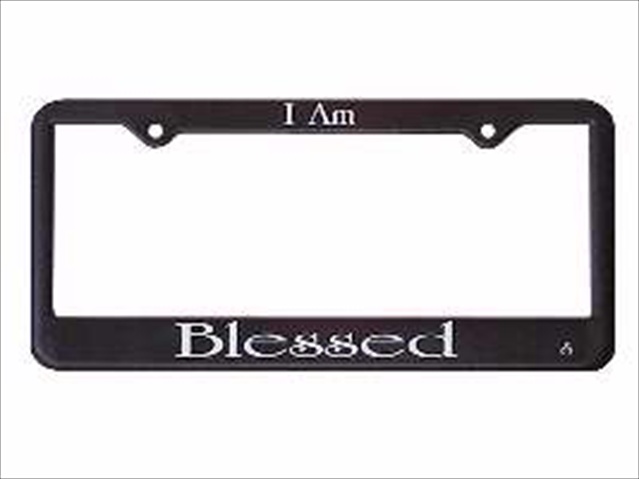 Picture of Swanson Christian Supply 123363 Auto Tag Frame I Am Blessed Black
