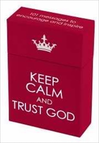Picture of Christian Art Gifts 367631 Boxes Of Blessings Keep Calm And Trust God