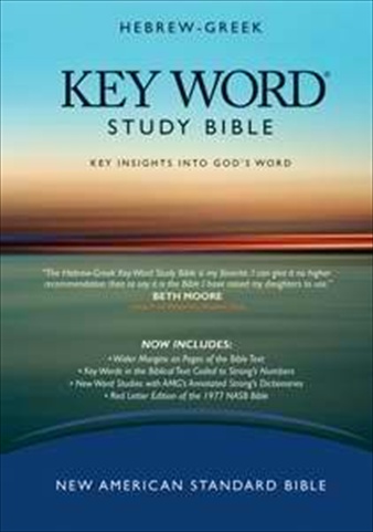 Picture of Amg Publishers 117512 Nas Hebrew Greek Key Word Study Black Bond New