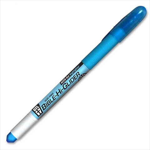G T Luscombe Highlighter Accu Gel Bible Hi Glider Blue