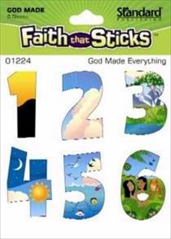 Sticker God Made Everything 6 Sheets Faith That Sticks