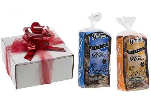 Picture of Greens Happy Holiday Double Babka Holiday Gift Basket