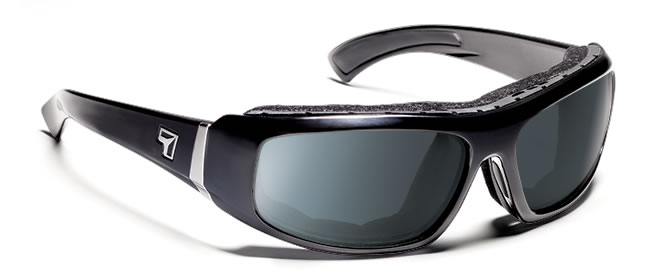 Picture of 7eye by Panoptx Bali Glossy Black Frame with Sharp View Polarized Gray Sunglass