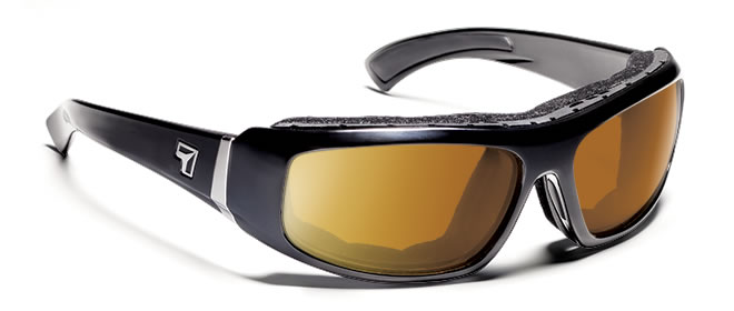 Picture of 7eye by Panoptx Bali Glossy Black Frame with Sharp View Polarized Copper Sunglass