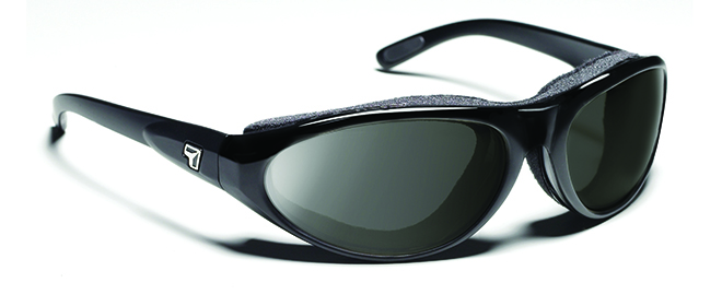 Cyclone Glossy Black Frame with Sharp View Gray Sunglass