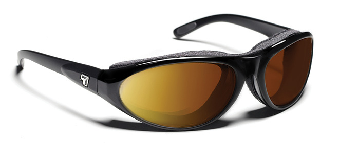 Cyclone Glossy Black Frame with Sharp View Copper Sunglass
