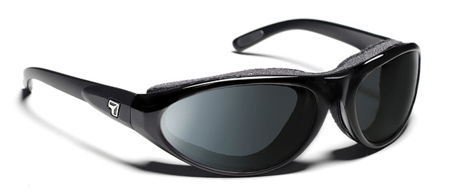 Picture of 7eye by Panoptx Cyclone Glossy Black Frame with Sharp View Polarized Gray Sunglass