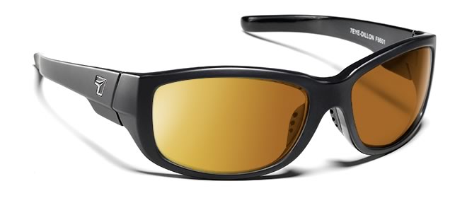 by Panoptx Dillon Glossy Black Frame with SharpView Polarized Copper Sunglass