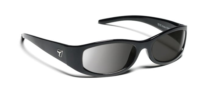 Kristin Glossy Black Frame with Sharp View Polarized Gray Sunglass