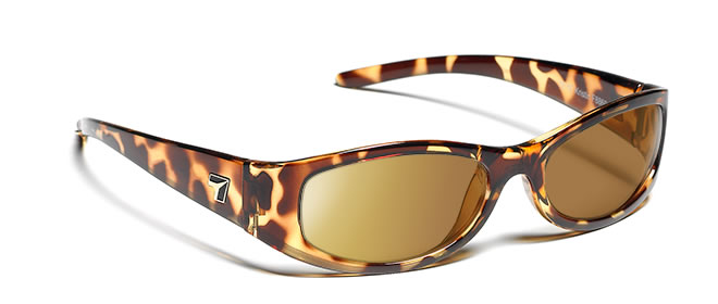 Kristin Light Tortoise Frame with Sharp View Copper Sunglass