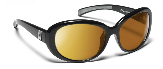 Lindsay Glossy Black Frame with SharpView Polarized Copper Lens