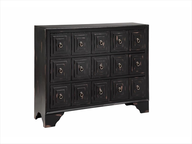 13090 3-Drawer Chest in Black Ribbon