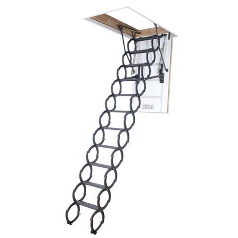 Picture of Fakro 66876 LST 27/31 Scissor Insulated Attic Ladder Maximum capacity: 350 Lbs