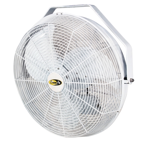 Picture of J and D POW18 18 In. White Indoor & Outdoor Wall- Ceiling Or Pole Mount Fan