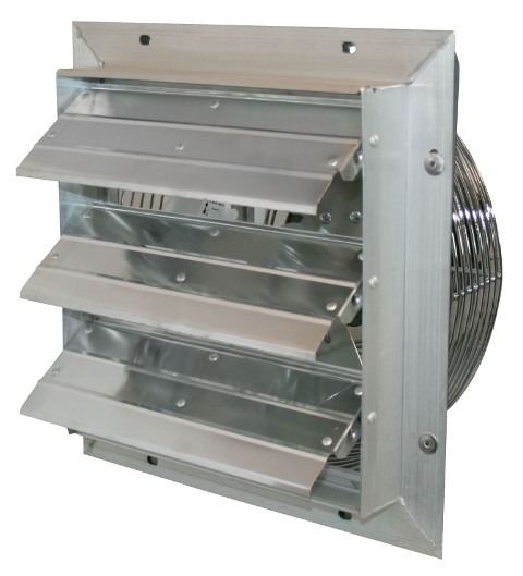 Picture of J and D VES10C 10 In. Shutter Exhaust Fan With Cord