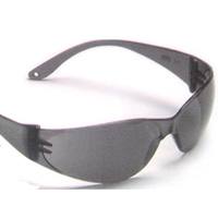 SAFETY WORKS CloseFitting Safety Glasses, AntiFog Lens, Rimless Frame, Black Frame