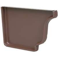 Picture of Amerimax Home Products 2520519 Brown Aluminium Left Hand End Cap 5In.