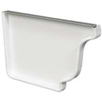 Picture of Amerimax Home Products 27005 White Aluminum Left Gutter Endcap - 5 In.